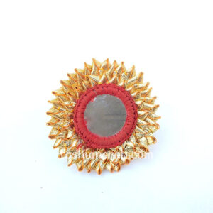 Gota Patti Earring with Maang Tikka and Ring