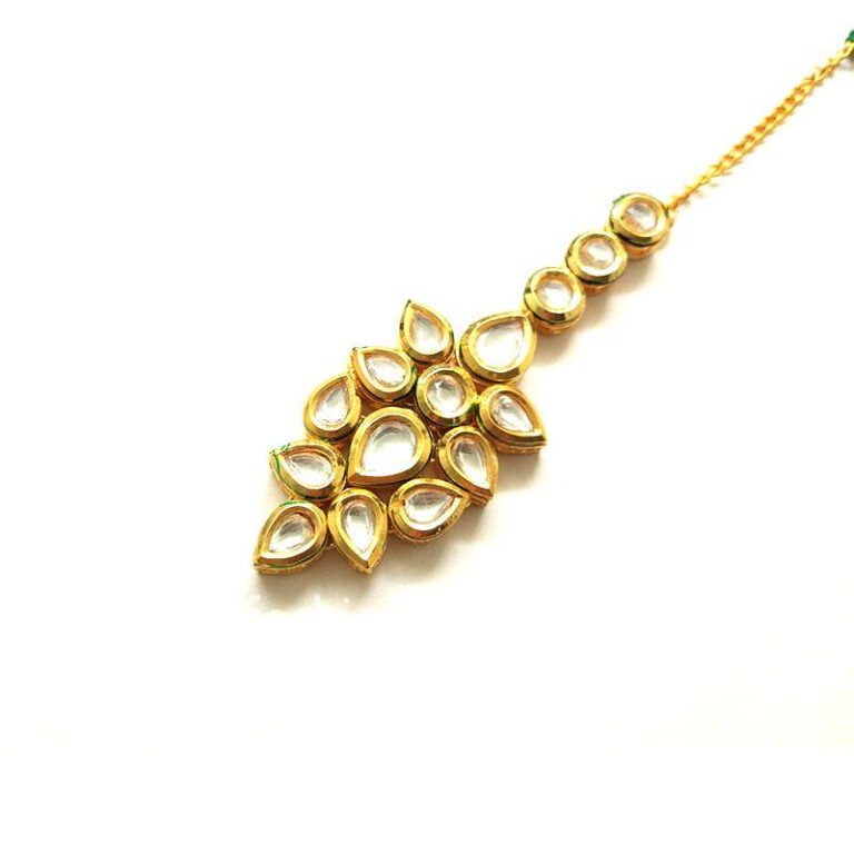 High Quality Ethnic Designer Kundan Women Maang Tikka