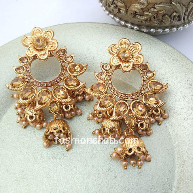 Indian Traditional Wedding Jhumki Jhumka Earrings for Girls-01 Indian Traditional Wedding Jhumki Jhumka Earrings for Girls