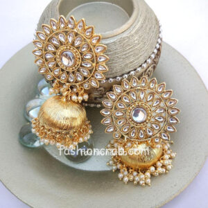 Lightweight Golden Jhumka Earring for Women