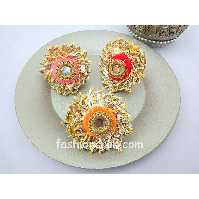 Multicolor Gota Patti Rings