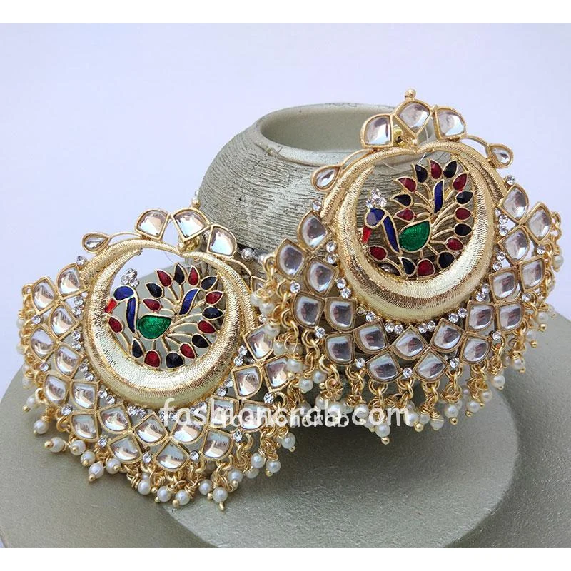 Multicolor Peacock Designer Earrings for Women