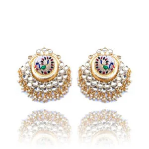 Multicolor Peacock Designer Earrings for Women