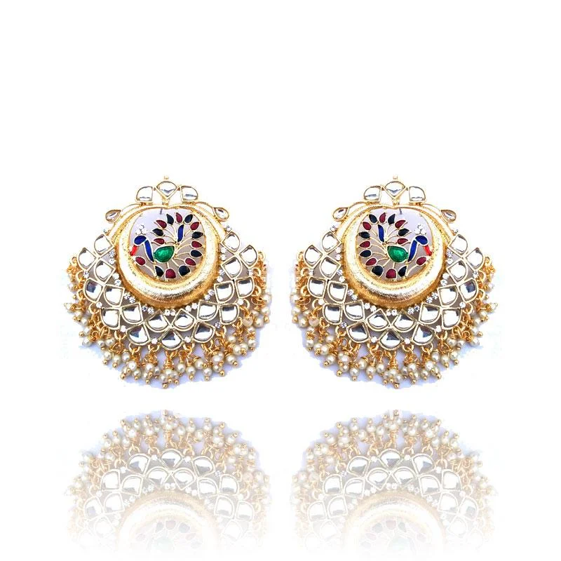 Multicolor Peacock Designer Earrings for Women