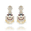 Peacock Style Pearl Drop Long Earrings Peacock Style Pearl Drop Long Earrings