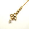 Traditional Pearl Kundan Maang Tikka for Girls