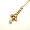 Traditional Pearl Kundan Maang Tikka for Girls