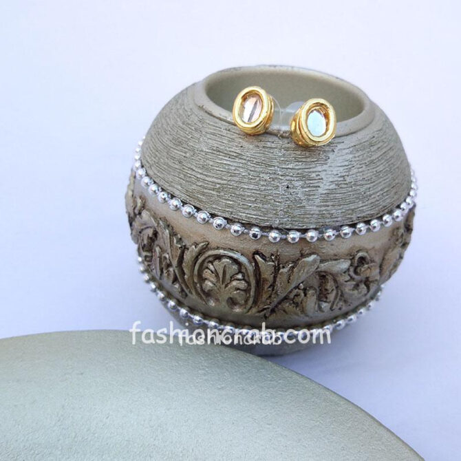 Kundan Stud Earring for Women-01 Kundan Stud Earring for Women