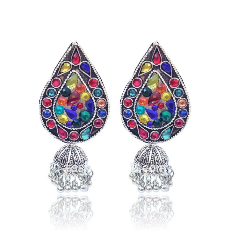 MultiColor Drop Shape Jhumki