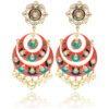 Peach Color Ethnic Meenakari Earring for Women