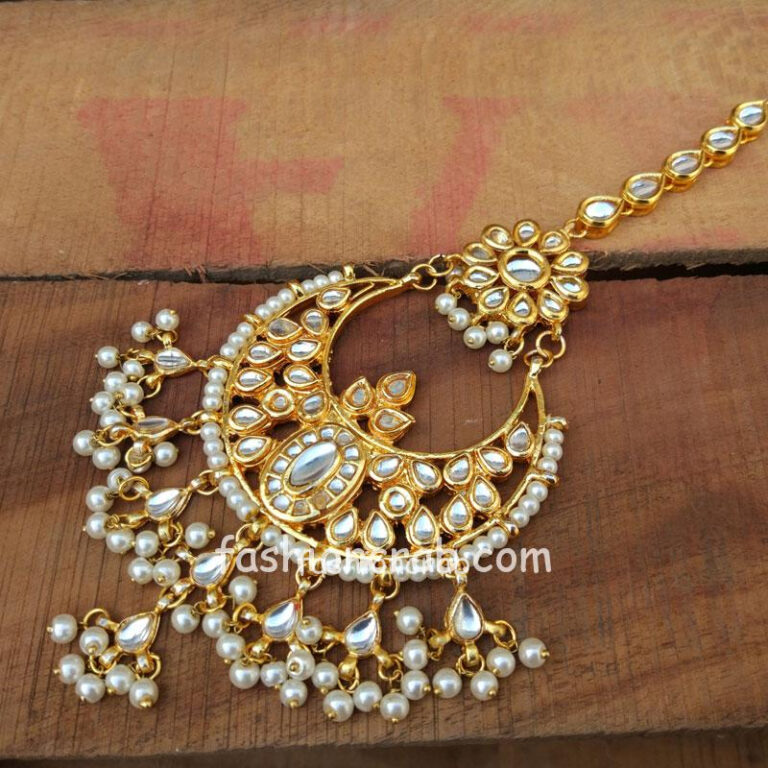 Bridal Kundan Big MaangTikka for Women
