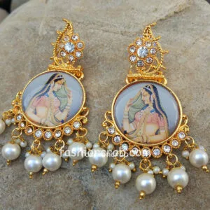 Maharani Golden Digital Earrings