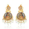 Maharani Golden Digital Earrings
