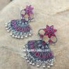 Pink Stone Drop Earring