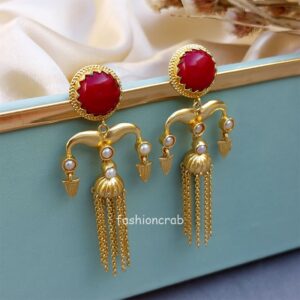 Red Stone Earrings