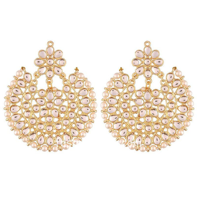 Beautiful Kundan Chandbali Earring