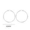 Big Silver Hoop Earring