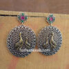 Oxidized German Silver Earrings