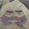 Pink Orange Oxidized Earrings for Women