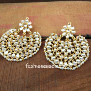 Beautiful Kundan Chandbali Earring