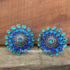 Blue Crystal Stud Earring