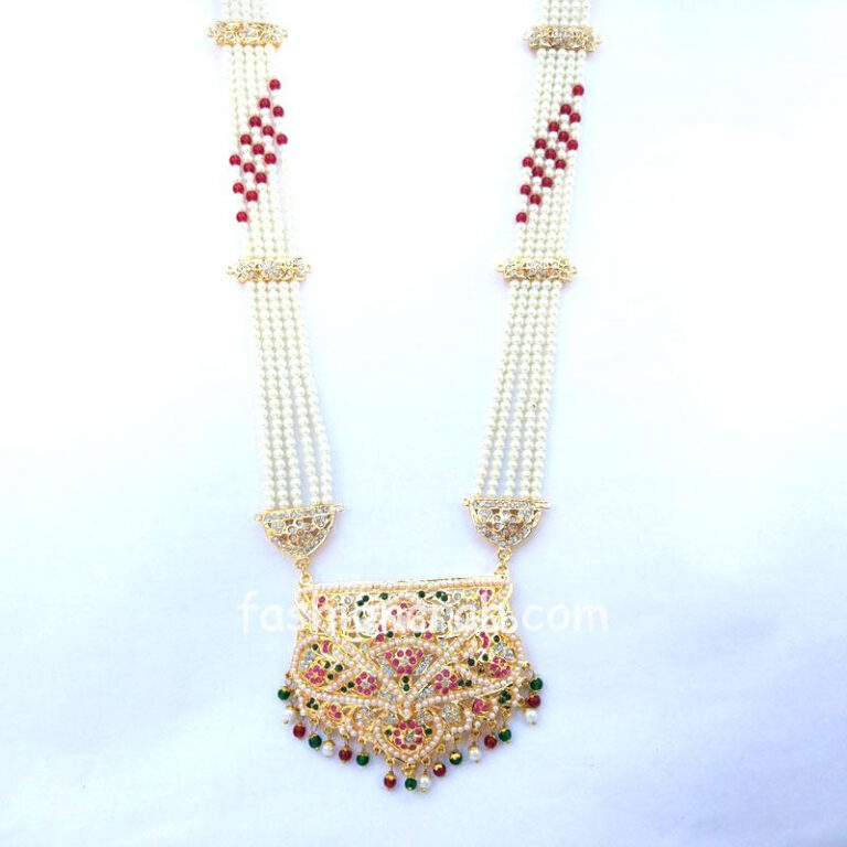 Punjabi Traditional Jadau Necklace Set