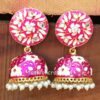 Purple Jhumka Earrings