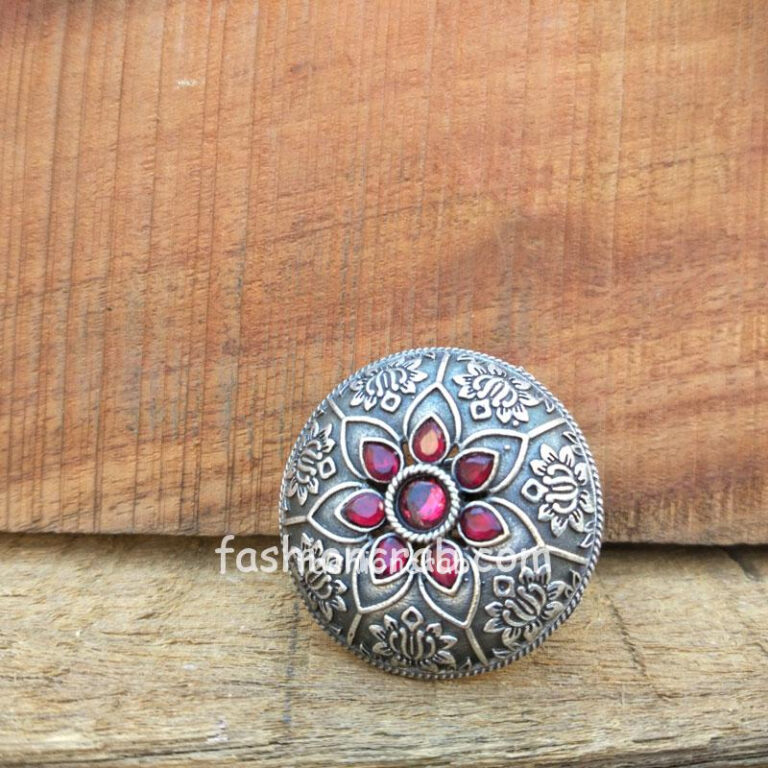 Silver Look Alike Adjustable Ring