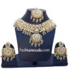 Indian Bridal Wedding Jewelry Set for Grey Lehenga