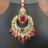 Indian Traditional Bridal Maangtikka with Earring Set