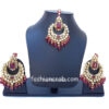 Indian Traditional Bridal Maangtikka with Earring Set