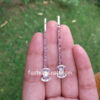 Designer Light Pink Crystal Hair Pin