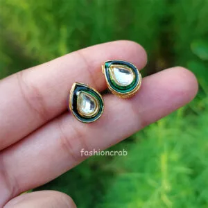 Small Kundan Stud Earrings