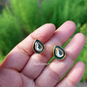 Small Kundan Stud Earrings