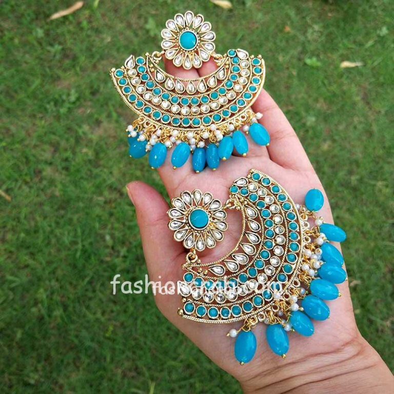 Pearl Chandbali Earrings for Women