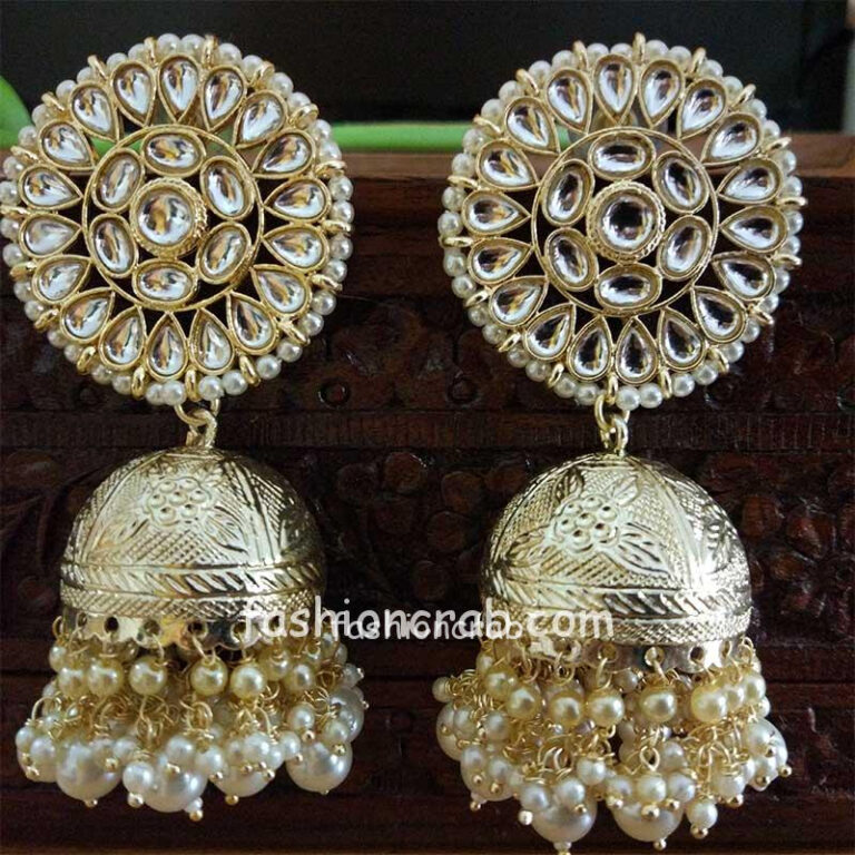 Big Size Bridal Designer Jhumka Earring