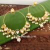 Mughal Inspired Traditional Indian Kundan Hoop Earrings