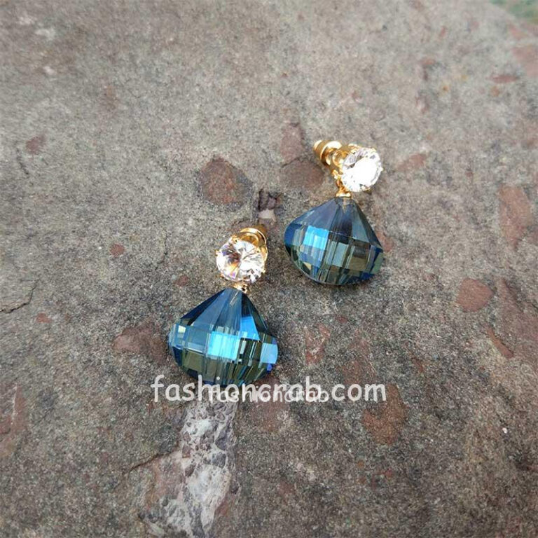 Blue Crystal Earrings