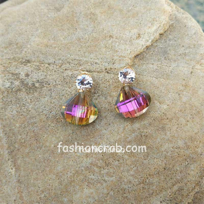 Colored Crystal Earrings Colored Crystal Earrings