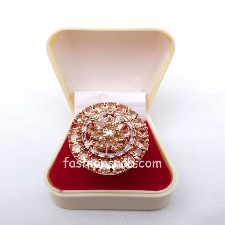 Cubic Zirconia Adjustable Cocktail Ring