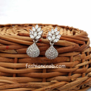 Cubic Zirconia Drop Earrings for Wedding