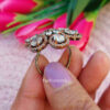 Flower Shaped Adjustable Cubic Zirconia Ring for Party-03 Flower Shaped Adjustable Cubic Zirconia Ring for Party