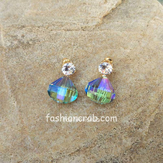 Light Blue Crystal Earrings Light Blue Crystal Earrings
