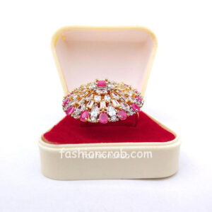 Pink Stone Women Finger Ring