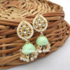 Sea Green Small Jhumka Earrings for Women