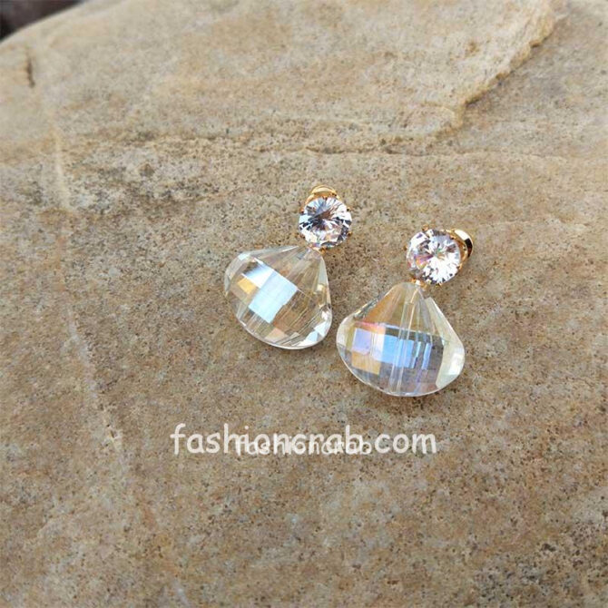 White Crystal Earrings White Crystal Earrings