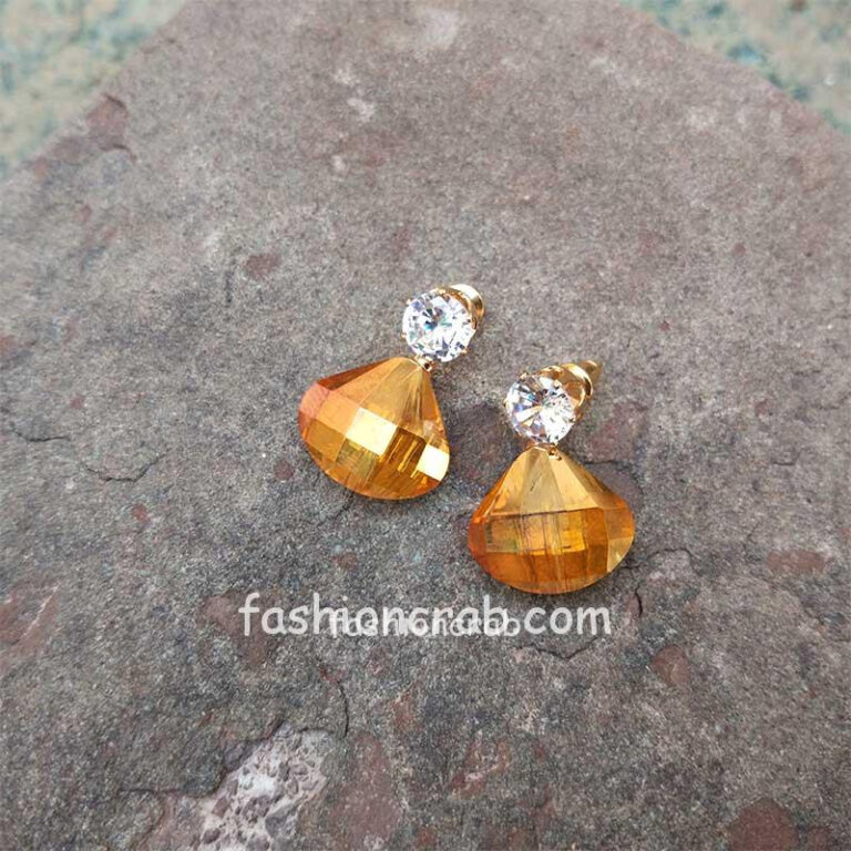 Yellow Crystal Earrings