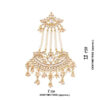 Traditional Gold Toned Kundan & Pearl Earring for Lehenga