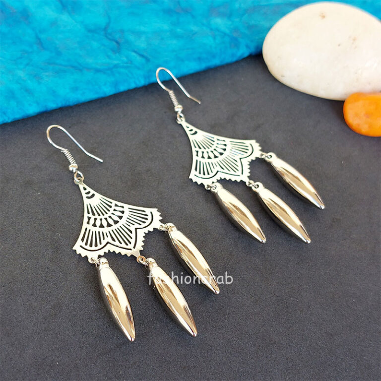 Trendy Silver Color Dangle Earring
