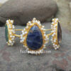 Multicolor Stone Pearl Bracelet for Party
